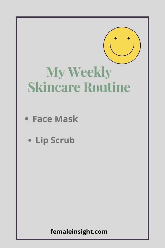 Weekly Skincare Routine min